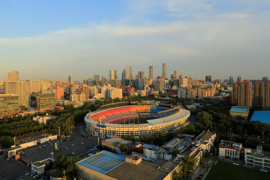 北京 工人体育馆 全景