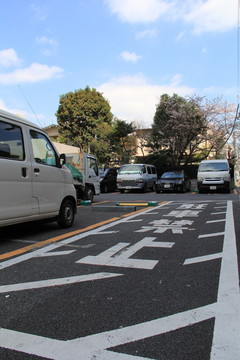 东京街景 停车场