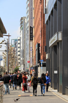 日本东京街景 繁华街区