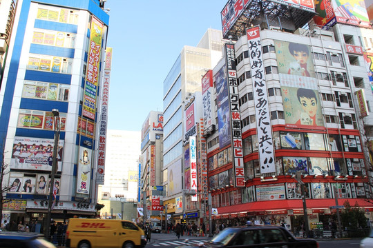 日本东京卡通动漫商业区