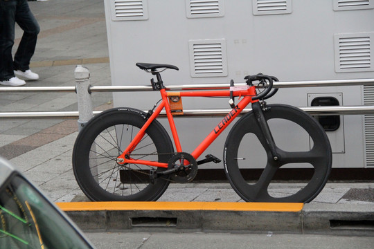 日本东京街景 自行车