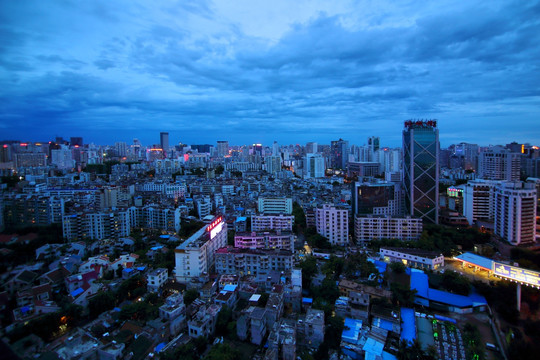 海口城市风光夜景