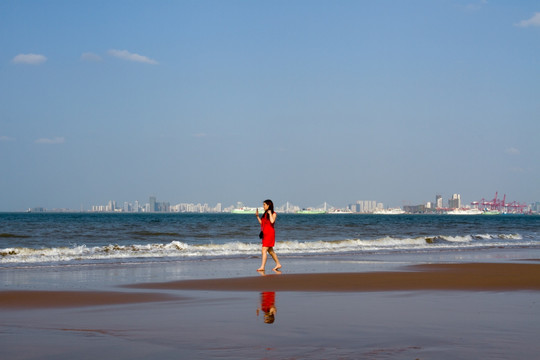 海口假日海滩风光