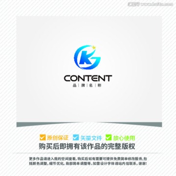 字母KG組合logo
