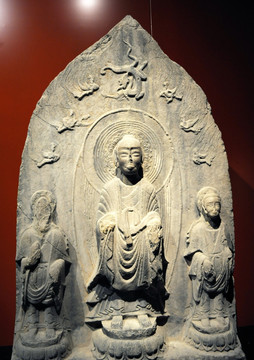 古代佛教造像艺术大幅照片
