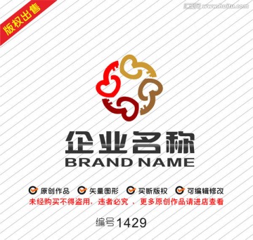 心形钥匙金融logo