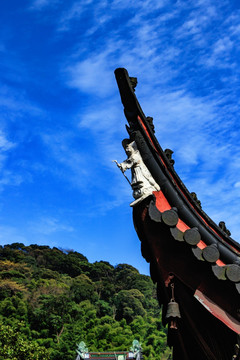 寺院屋檐 寺庙房屋