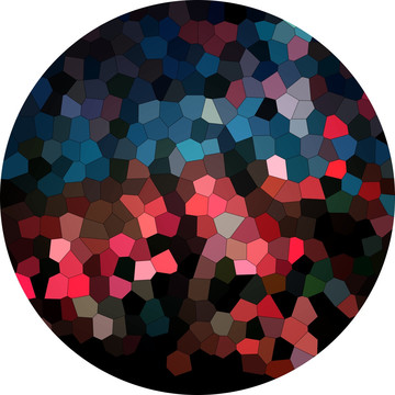 染色玻璃抽象 圆形地毯