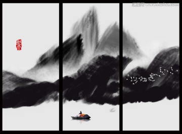 抽象山水畫