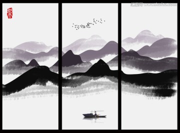 抽象山水畫