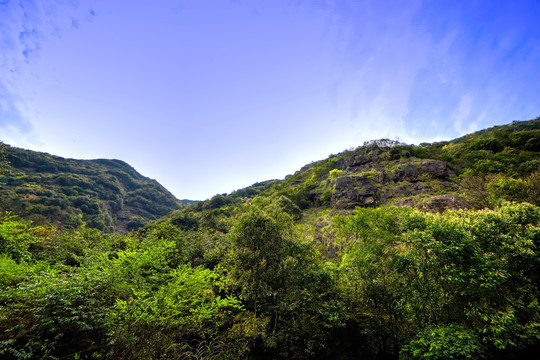 金华市金华山北坡红岩脚风光