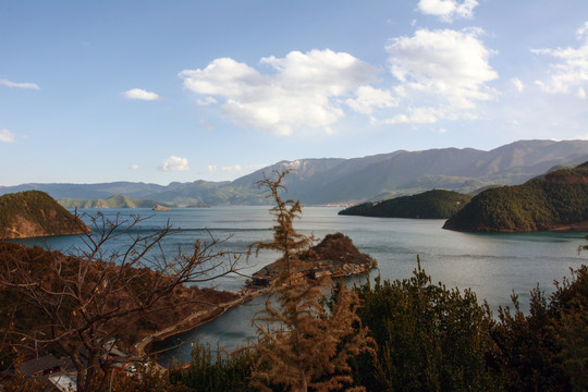 自然风景 风景如画 静谧湖泊