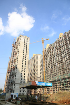 住宅楼房建筑工地