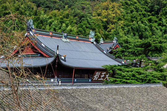 灰瓦寺庙建筑 古建筑 寺庙建筑