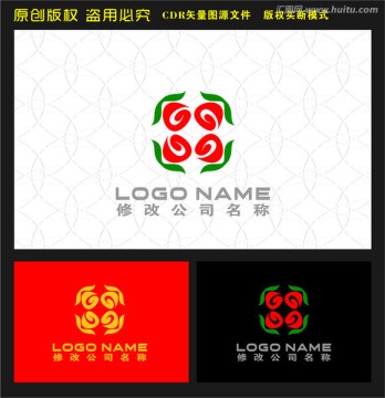 花朵美容健康医疗logo