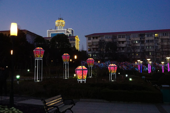 居民小区灯展