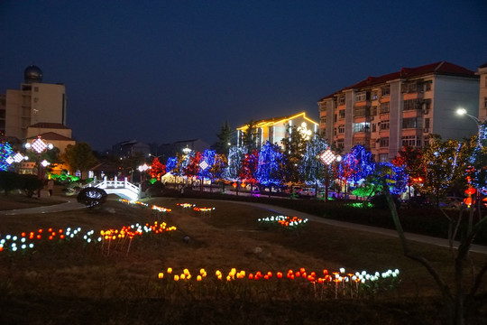 居住小区灯展