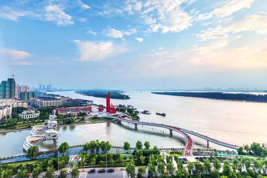 南京三汊河水利风景区 红云桥