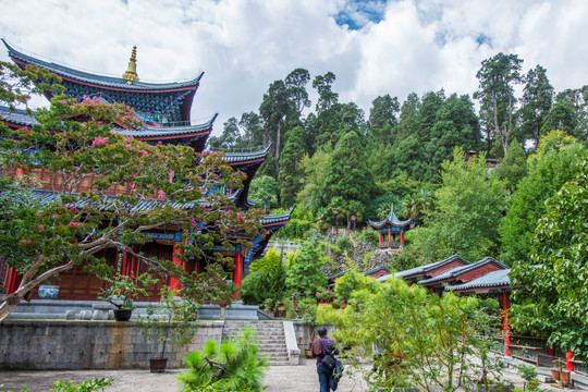 丽江木府 三清殿和后花园