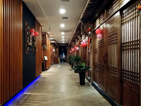 酒店走廊 饭店大厅 会馆走廊