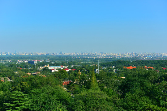 北京香山公园远眺