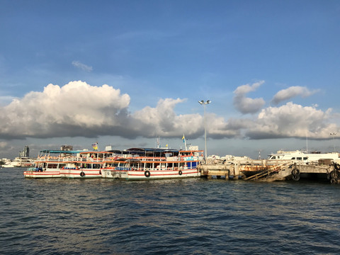 芭提雅 海边 港口 泰国 风景