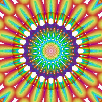 唯美花型花紋拼花背景 無分層