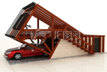 汽車車棚模型設(shè)計