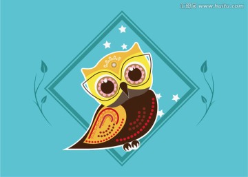 貓頭鷹 插畫
