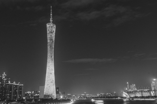 城市黑白风景