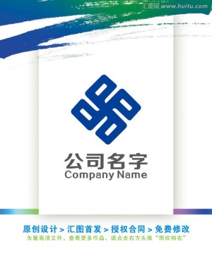 PX字母方正動感簡潔LOGO
