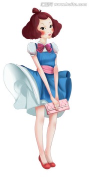 卡通女孩素材