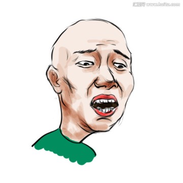 夸張表情人物