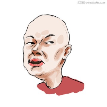 夸張表情人物