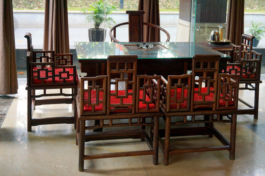 中式茶座 中式桌椅