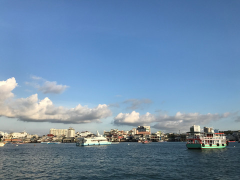 芭提雅 海边 港口 泰国 风景