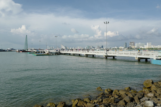 芭提雅 海边 港口 泰国 风景