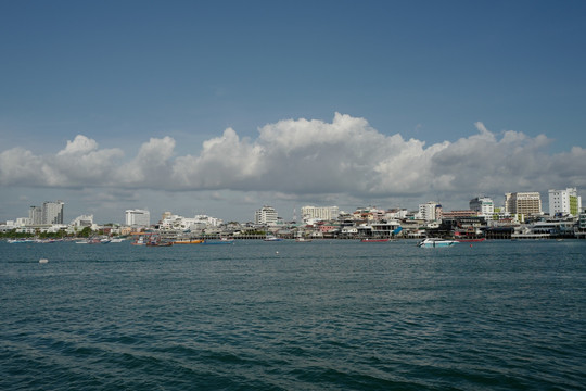 芭提雅 海边 港口 泰国 风景