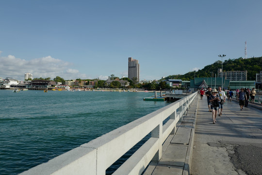 芭提雅 海边 港口 泰国 风景