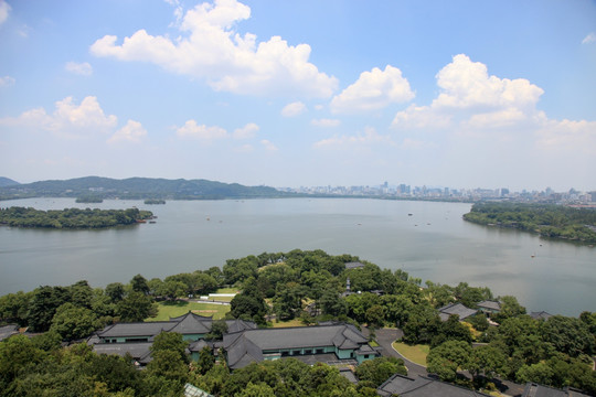 杭州西湖 雷锋塔远眺