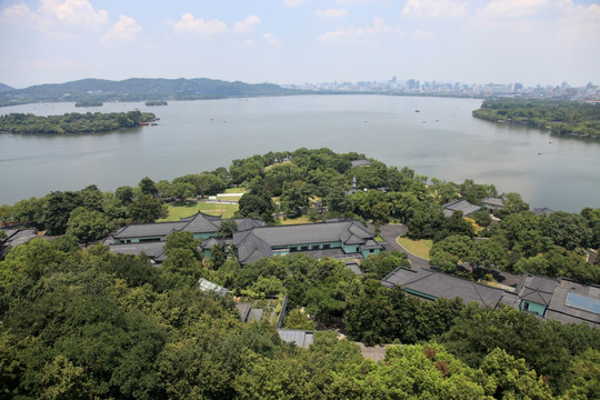 杭州西湖 雷锋塔远眺