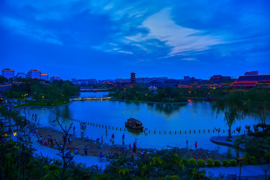 青州古城宋城夜景