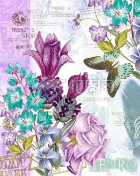 薰衣草花朵平面圖