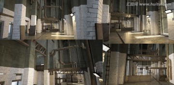 監(jiān)獄場景3D模型
