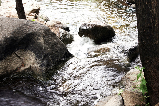 山泉水 小溪 山涧流水 瀑布