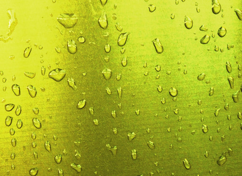 金黄背景水滴