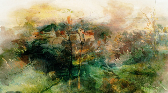 抽象油畫