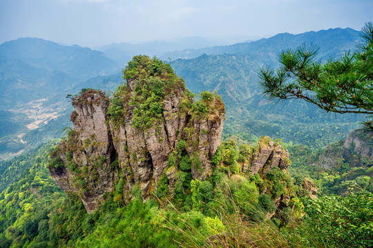 广西金秀县莲花山 秀丽山峰