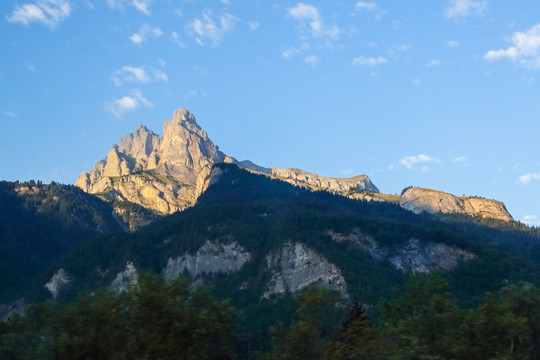 阿尔卑斯山 阿尔卑斯雪山 山峰