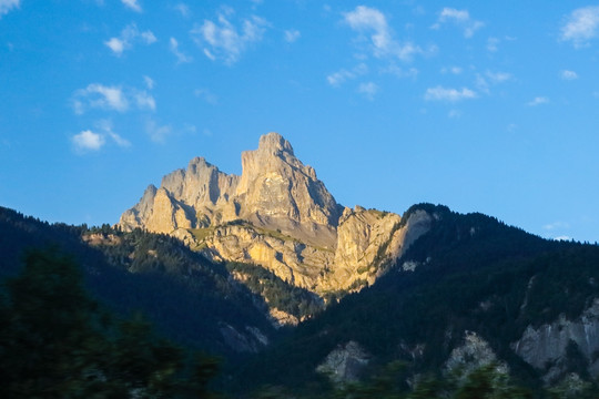 阿尔卑斯山 阿尔卑斯雪山 山峰